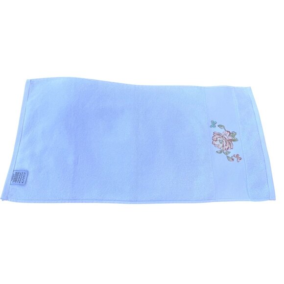 3 small 3 Medium Avanti Cotton Vintage Peach Rose Embroidered Bathroom Towels - Picture 8 of 15